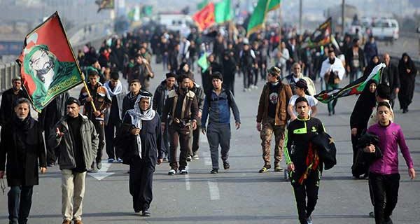 پیاده روی جاماندگان اربعین در کرمانشاه